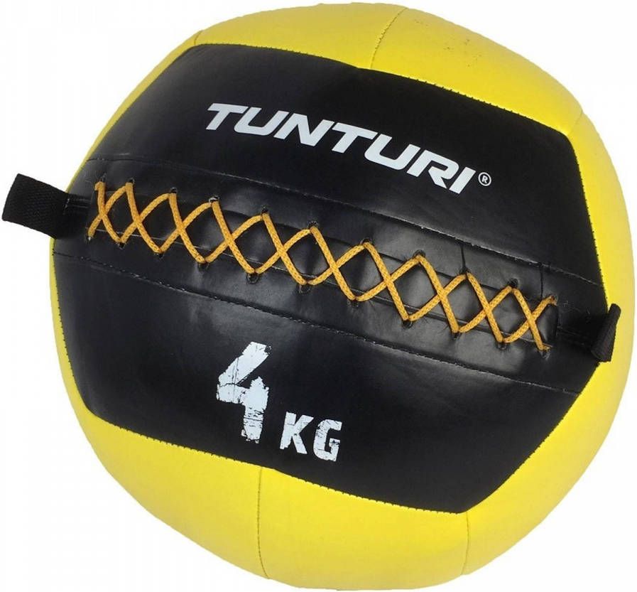 Tunturi Medicijnbal Medicine Ball Wall Ball 4kg Geel