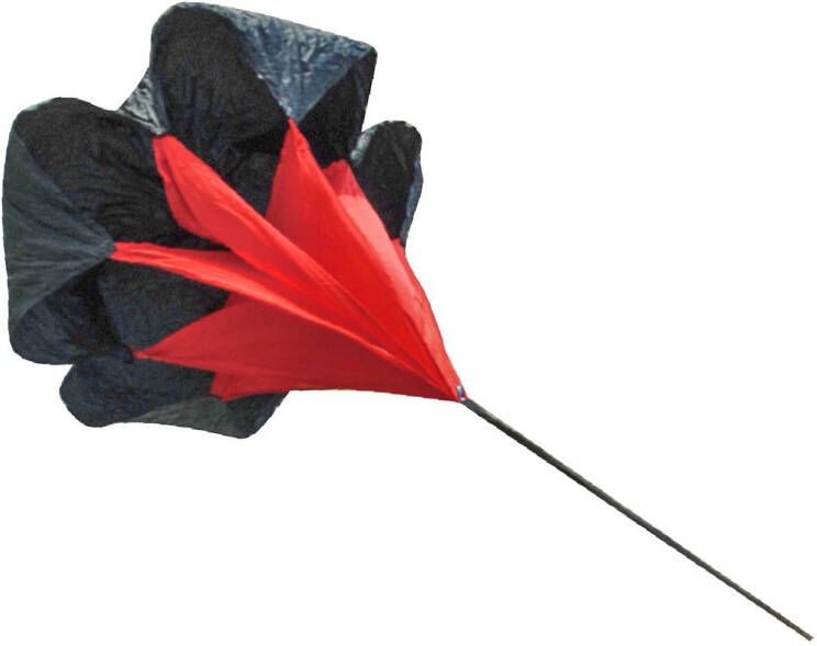 Tunturi weerstandsparachute Speed Parachute zwart rood
