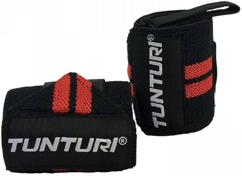 Tunturi Wrist Wraps Zwart Rood