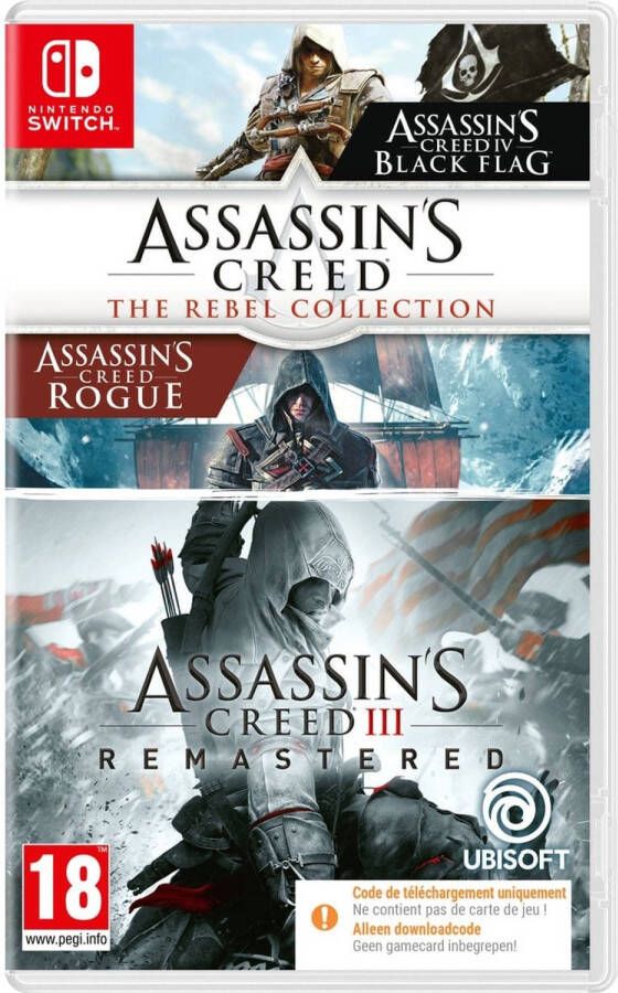 Ubisoft Assassin&apos;s Creed Rebel Collection & Assassin&apos;s Creed 3 Bundle (Code in Box) Nintendo Switch