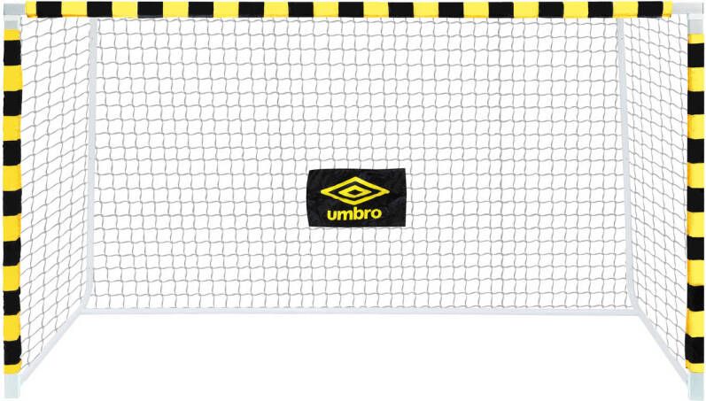 Umbro Voetbaldoel 300 x 200 x 110cm Voetbalgoal Groot Metaal Zwart Geel