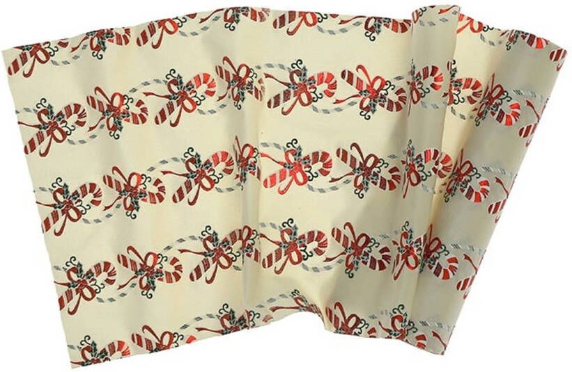 Unique Living Decofabric Candy Cane Dove White 28x300cm