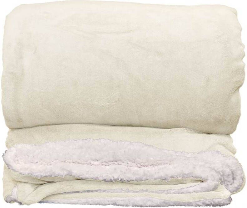 Unique Living Lars Fleece Plaid XL 220x240 cm Dove White