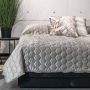 Unique Living Peggy Bedsprei Tweepersoons 220x220 cm Light grey - Thumbnail 3