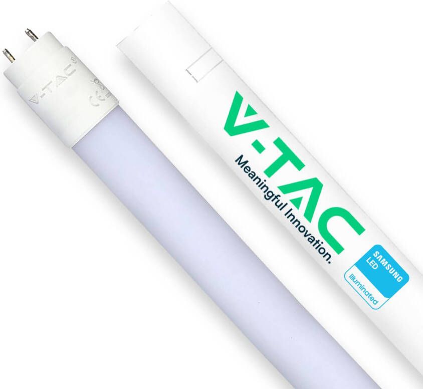 V-TAC Vt-062-n Witte Led T8 Buizen Samsung Ip20 7 5w 850 Lumen 4000k 5 Jaar 60cm