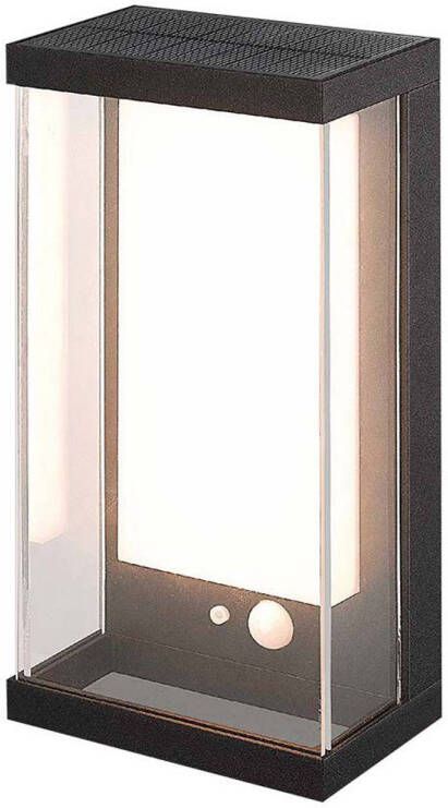 V-tac VT-1193-B wandlamp op zonne-energie IP54 Zwarte behuizing 95 Lumen 3000K