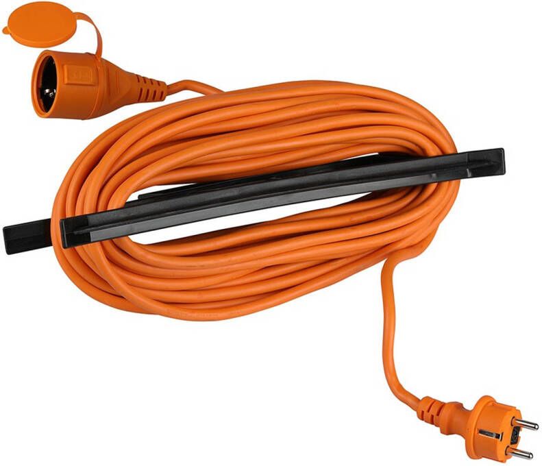 V-tac VT-3002-15 Verlengkabel Oranje&Zwart IP44 15 m kabel