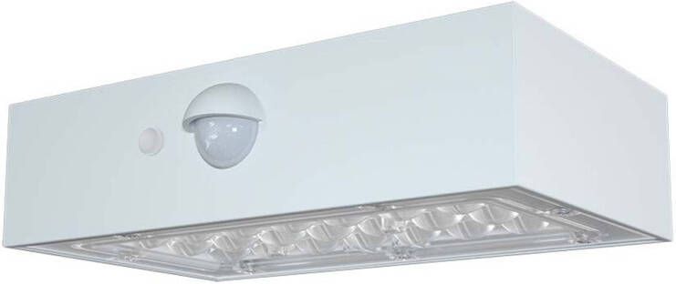 V-tac VT-403-W wandlamp op zonne-energie Sensor IP65 Witte behuizing 3 Watt 350 Lumen 4000K+3000K