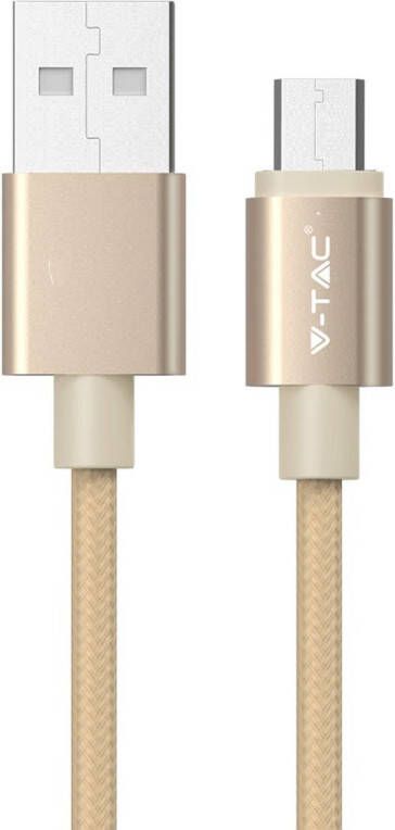 V-tac VT-5331-G Platina Micro USB-kabels Goud