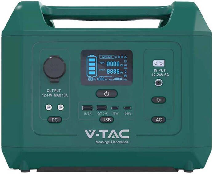 V-tac VT-606N-EU Draagbare krachtstations Krachtstation 600W