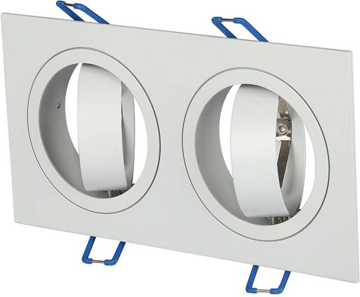 V-tac VT-783SQ-WH LED-spots Inbouwarmatuur GU10 IP20 Wit Modelnr: VT-783SQ-WH