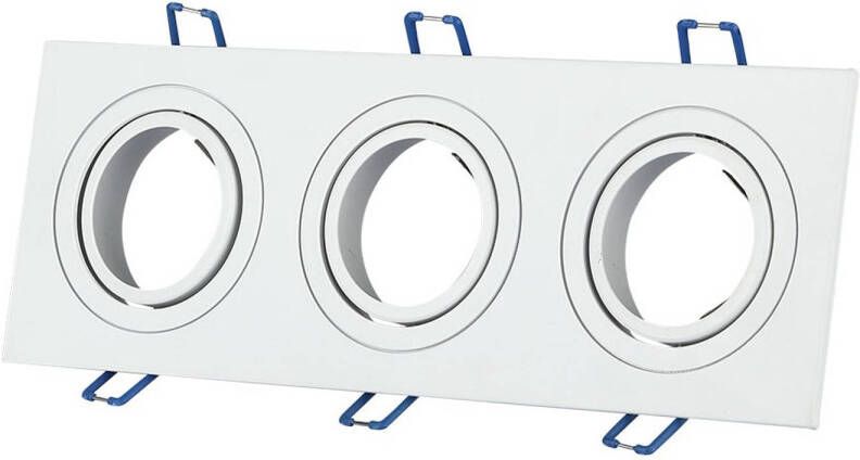 V-TAC Vt-784sq-wh Led-spots Inbouwarmatuur Gu10 Ip20 Wit Modelnr: Vt-784sq-wh