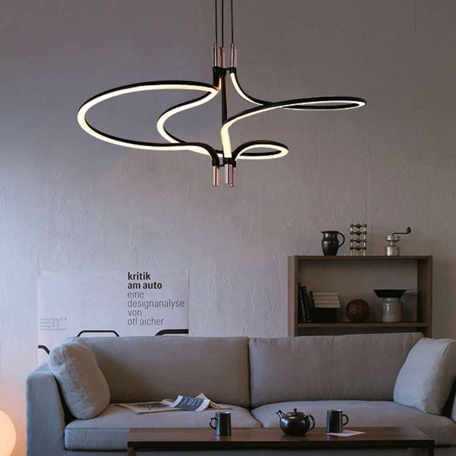 V-tac VT-7980 Designer plafondlampen Designer hanglampen IP20 Goud+Zwart 30 Watt 3350 Lumen 3000K