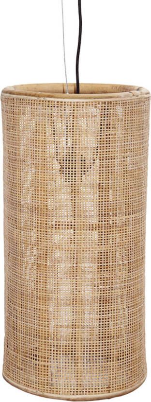 Van der Leeden Hanglamp fijn geweven bamboe (D30 x (H)60 cm