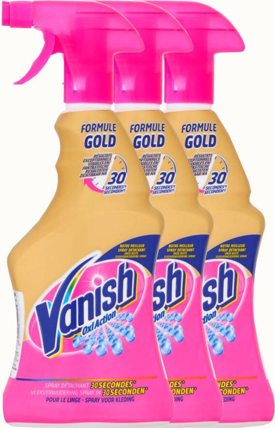 Vanish Oxi Action Gold Vlekverwijderaar Spray 3x500ml