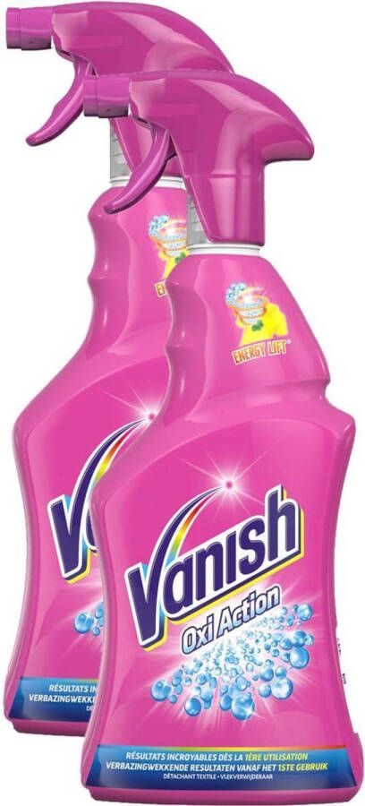 Vanish Oxi Action Vlekverwijderaar Spray 2 x 750ml Voordeelverpakking