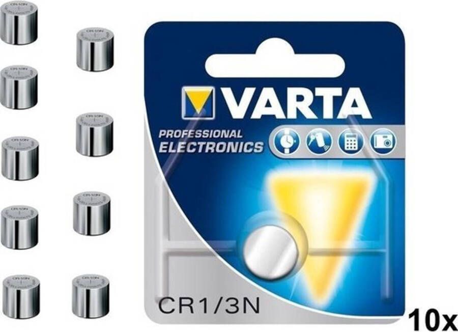 Varta 10 Stuks Professional Electronics CR 1 3 N 6131 170mAh 3V knoopcelbatterij