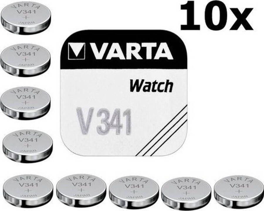 Varta 10 Stuks V341 11mAh 1.55V knoopcel batterij