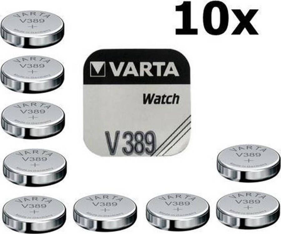 Varta 10 Stuks V389 85mAh 1.55V knoopcel batterij