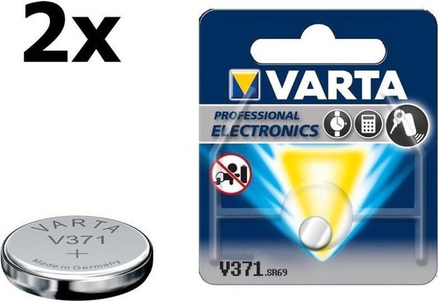 Varta 2 Stuks V371 44mAh 1.55V knoopcel batterij