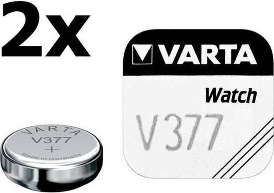 Varta 2 Stuks V377 27mAh 1.55V knoopcel batterij