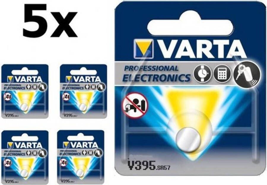 Varta 5 Stuks 399-395 G7 SR927W 1.5V 52mAh knoopcel batterij