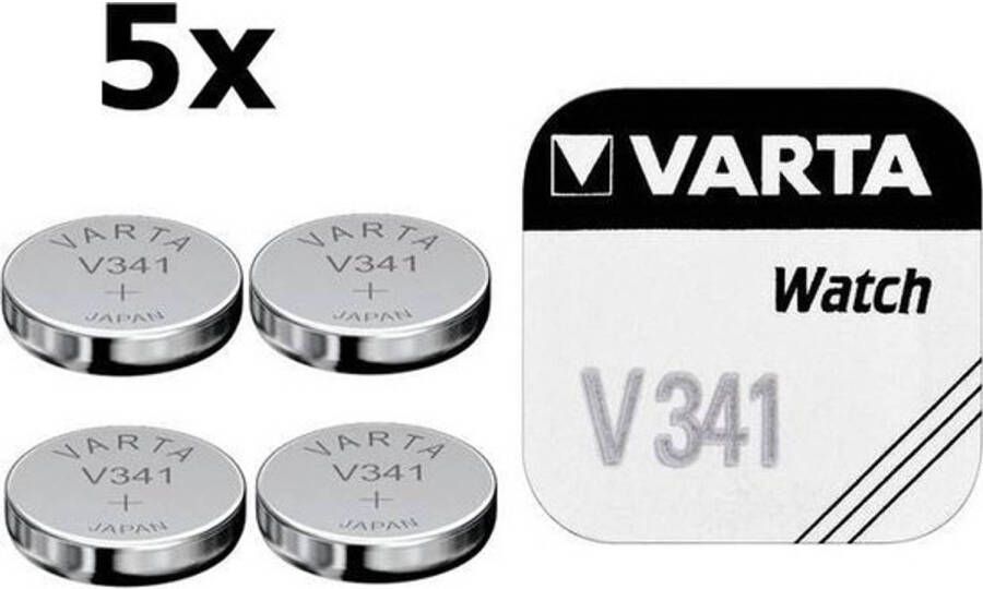 Varta 5 Stuks V341 11mAh 1.55V knoopcel batterij