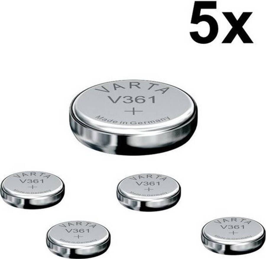 Varta 5 Stuks V361 18mAh 1.55V horloge knoopcel batterij