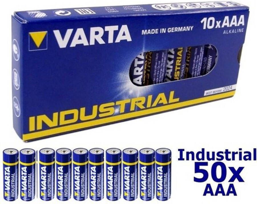 Varta 50 Stuks LR03 AAA 4003 Industrial alkaline