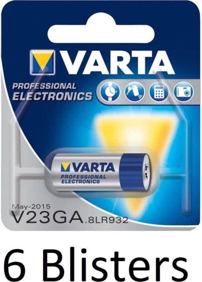 Varta 6 Stuks (6 Blisters a 1 st) V23GA Wegwerpbatterij Alkaline