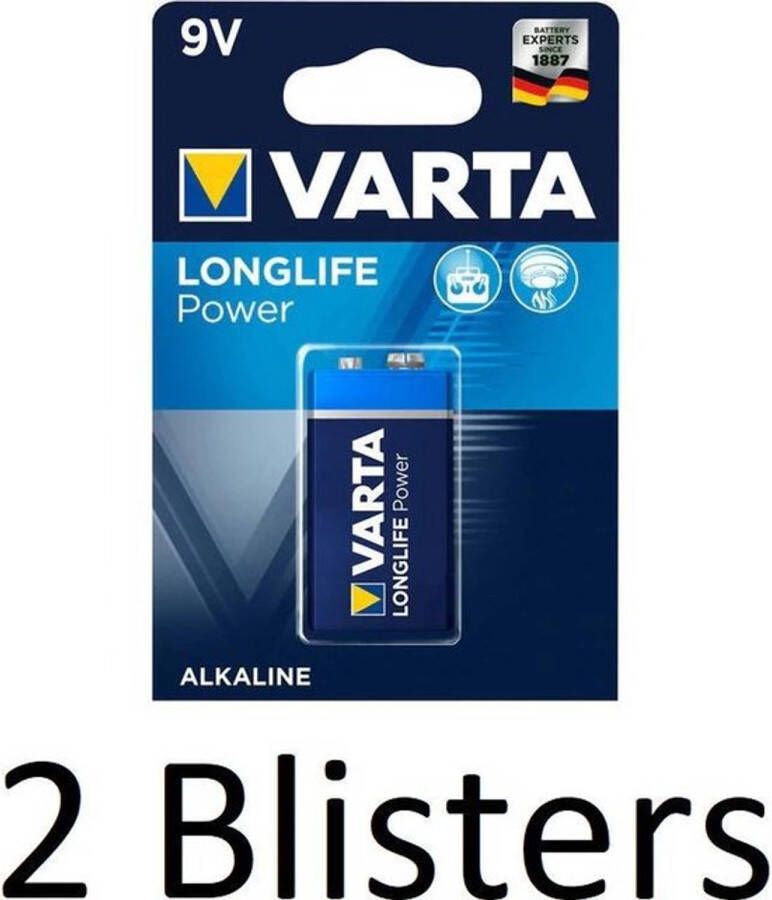 Varta 9v E-Block 2 Stuks