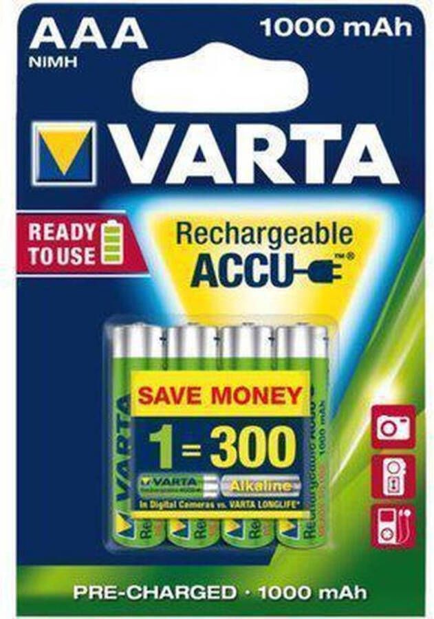 Varta AAA Oplaadbare Batterijen