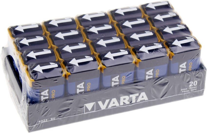Varta Batterij 4022 9v tray Industrial(20xst) 301160