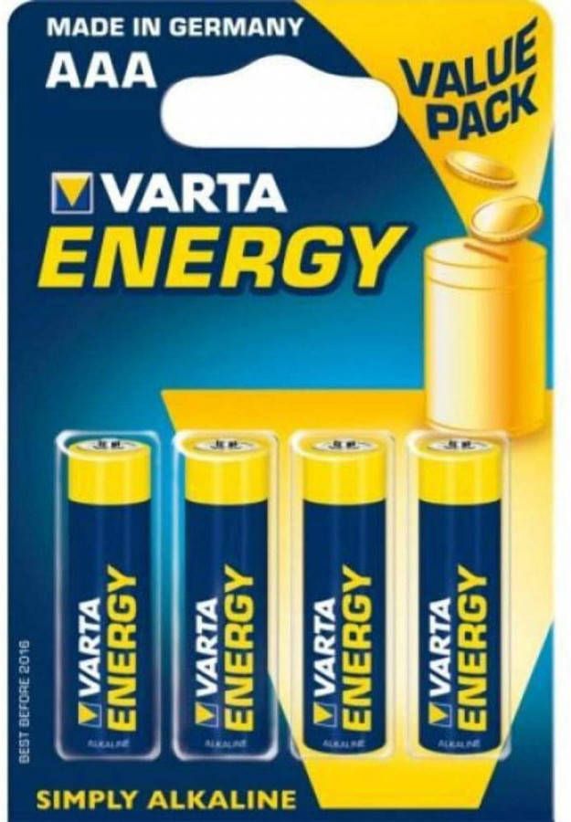 Varta batterijen LR03 Energy 1 5V 4 stuks