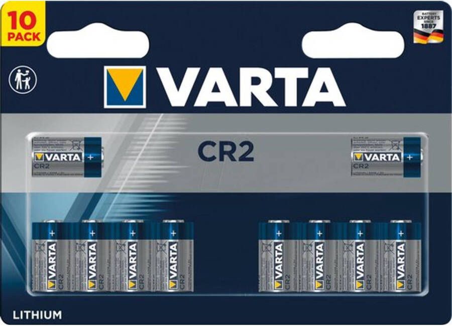 Varta Electronics CR2 Fotobatterij Lithium 880 mAh 3 V 10 stuk(s)