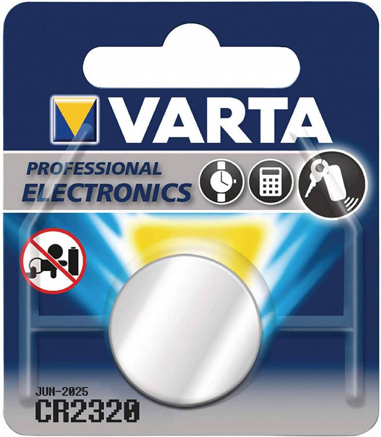 Varta knoopcelbatterij CR2320 lithium 3V per stuk