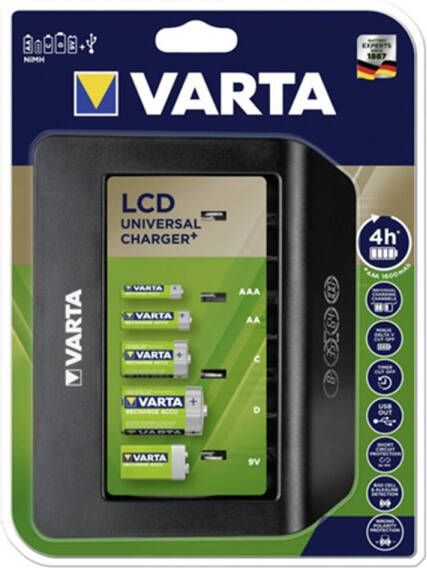Varta Lcd Universele Batterijen Oplader Voor Aa aaa c d 9v Nimh