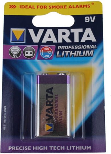Varta Batterij Oplader Voor Rookmelder Lithium 9v