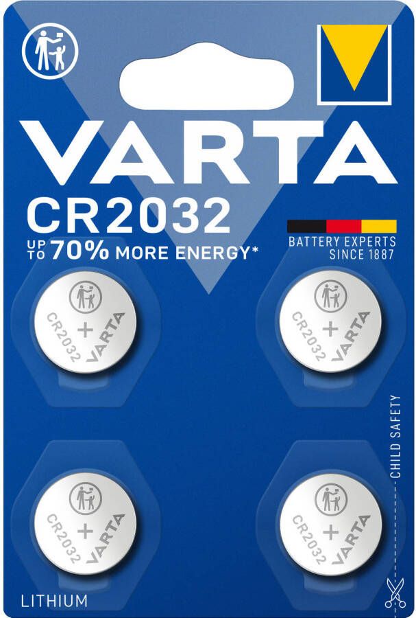 Varta Lithium knoopcel CR2032 Blister 4