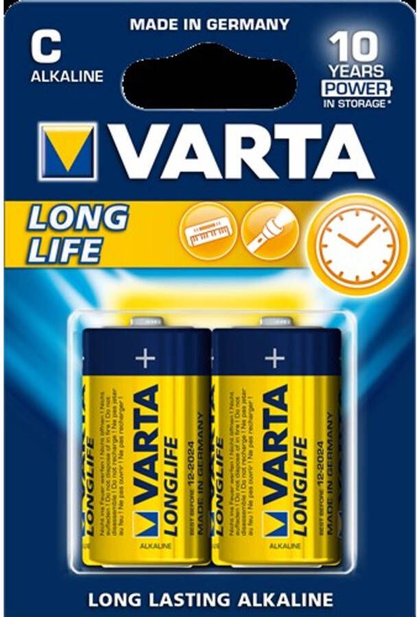 Varta Longlife Alkaline C LR14 blister 2