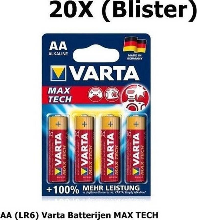 Varta Longlife Max Power AA Batterijen 80 stuks