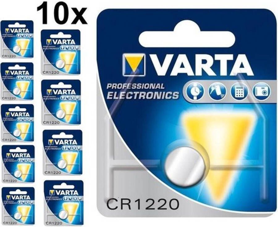 Varta Professional Electronics CR1220 6220 35mAh 3V knoopcelbatterij 10 stuks