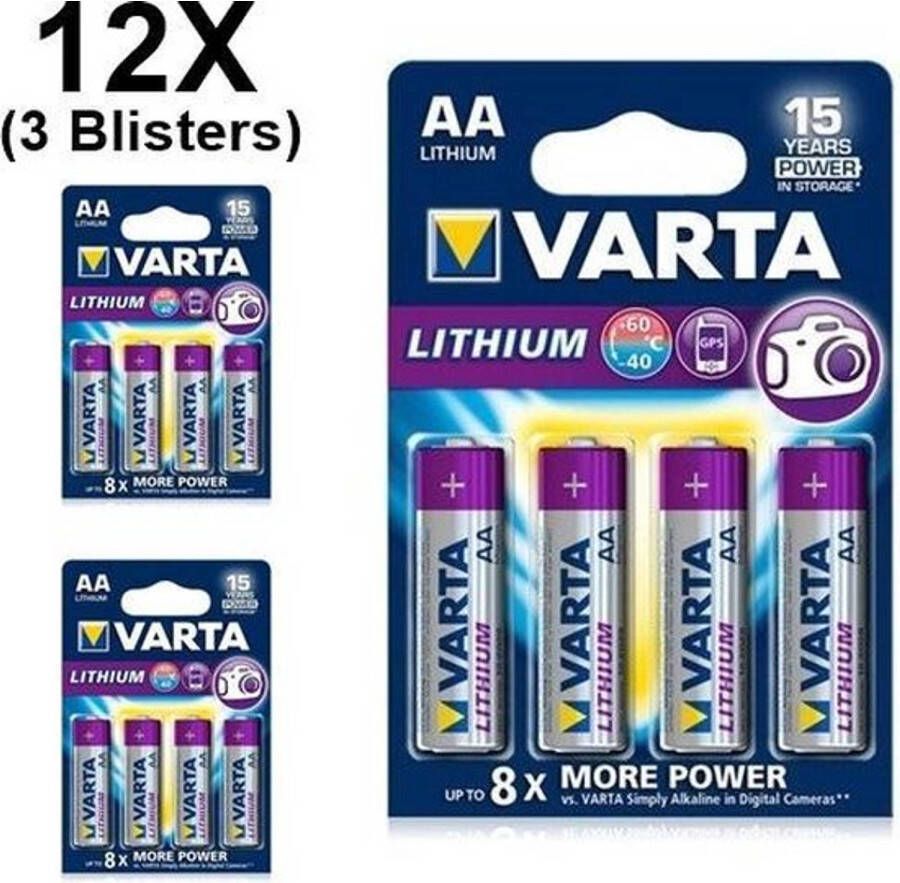 Varta Ultra Lithium AA Batterijen 12 Stuks (3 Blisters a 4st)