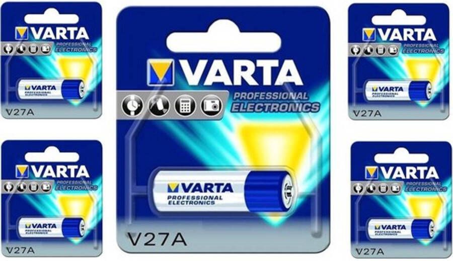 Varta V27A 27A A27 12V Professional Electronics Batterij 5 Stuks