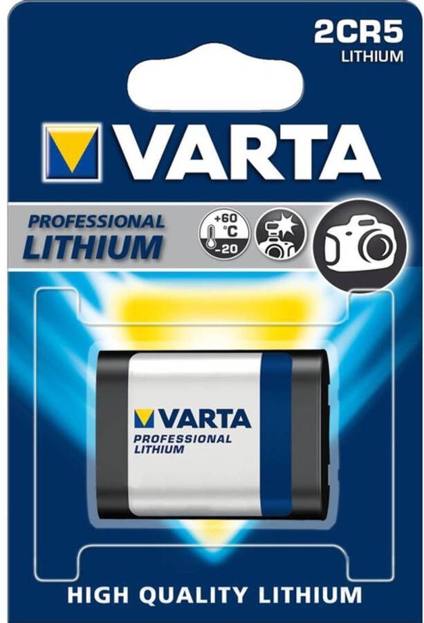 Varta Voordeelpak van 5 x Photo Lithium batterijen 2CR5