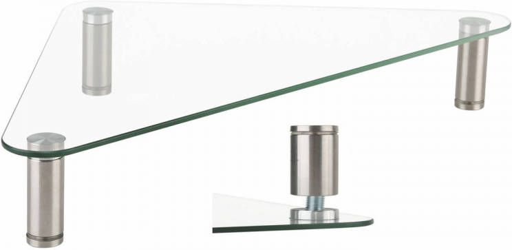 VDD Beeldscherm monitor verhoger hoekmodel driehoek verstelbaar aluminium glas