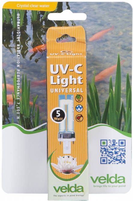 Velda Pl-lamp Uv-c 5 Watt 10 Cm Glas Zwart