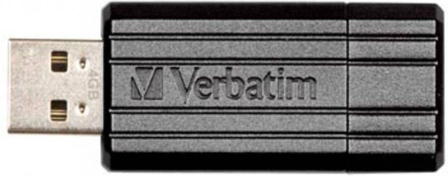 Verbatim PinStripe USB 2.0 stick 16 GB zwart