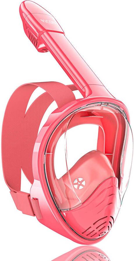 Vicon Snorkelmasker voor kinderen 4 t m 12 jr Snorkelset Roze Full Face Duikmasker Kind Duikbril met Snorkel