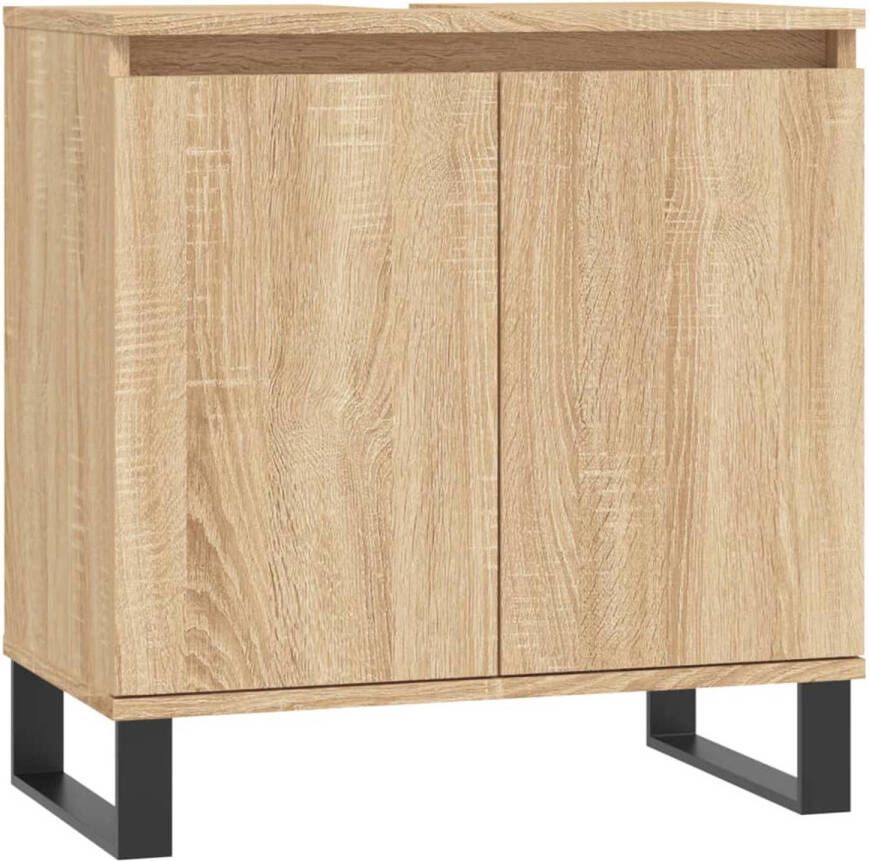 VidaXL Badkamerkast 58x33x60 cm bewerkt hout sonoma eikenkleurig